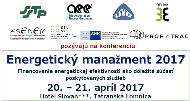 Pozvánka a konferenciu: Energetický manažment 2017